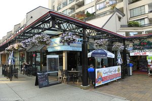 Café in der Robson Street von Vancouver