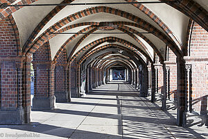 Kreuzrippengewölbe in der Oberbaumbrücke von Berlin