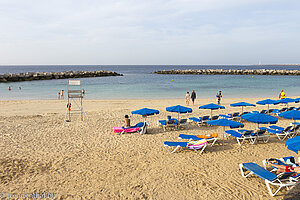 Heller Sand an der Playa Flamingo