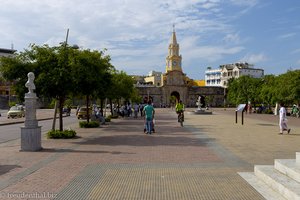 Die Plaza de la paz in Cartagena.