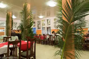 Palmwedel im Restaurant vom Hotel Playa Larga