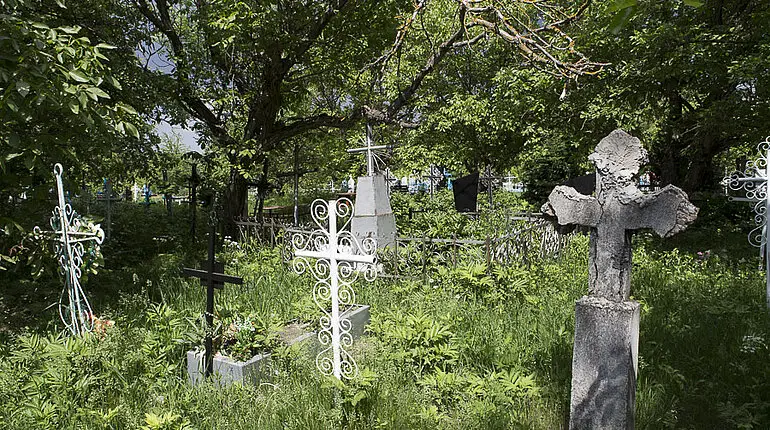 Friedhof bei Rudi in Moldawien