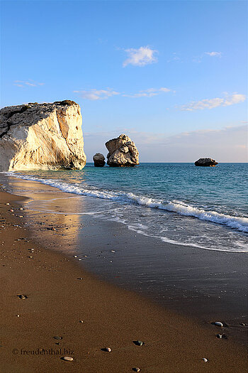 Strand Aphrodites Felsen