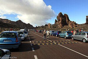 Parkplatz bei den Felsen von Garcia