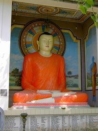 Buddha-Statue beim Kothduwa Tempel