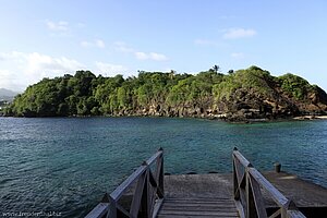 Blick von Duvernette Island nach Young Island