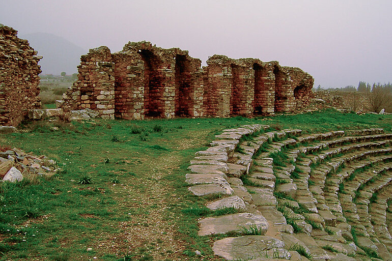 Die Reste des antiken Stadions von Aphrodisias