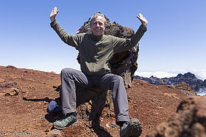 Lars auf dem Piton des Neiges