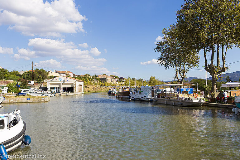 im Hafen von Trébes am Canal du Midi