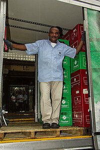 Verkäufer auf dem Markt in Santo Domingo