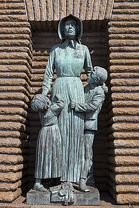 Figur am Voortrekker Monument in Südafrika