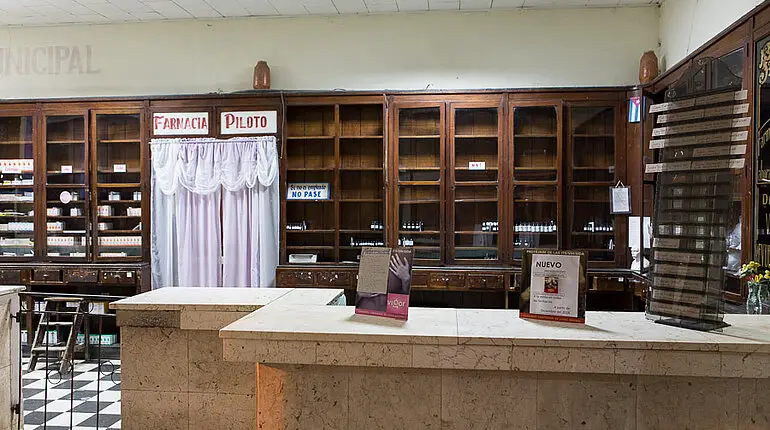 Eine kubanische Apotheke in Bayamo