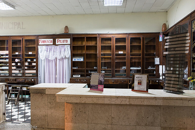 Eine kubanische Apotheke in Bayamo